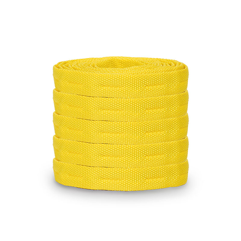 Yellow pair of shoelaces